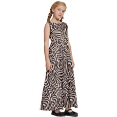Kids  Satin Sleeveless Maxi Dress 