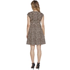 Cap Sleeve High Waist Dress 