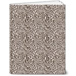 Brown Beige Snake Pattern 7  x 9  Hardcover Notebook