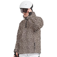 Men s Pullover Zip Ski and Snowboard Waterproof Breathable Jacket 