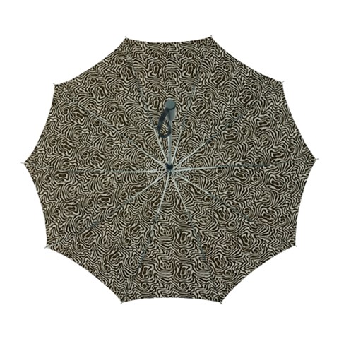 Brown Beige Snake Pattern Automatic Folding Umbrella with Case (Large) from ArtsNow.com