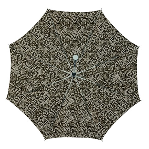 Brown Beige Snake Pattern Automatic Folding Umbrella with Case (Medium) from ArtsNow.com