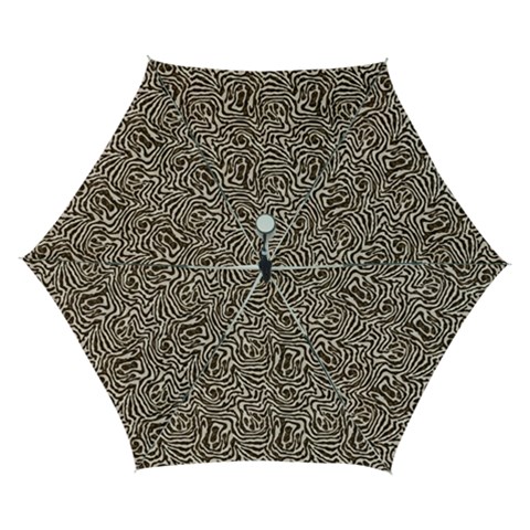 Brown Beige Snake Pattern Automatic Folding Umbrella with Case (Small) from ArtsNow.com