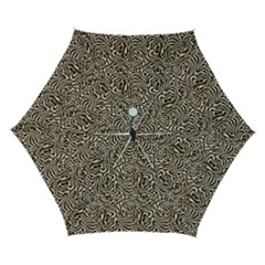 Brown Beige Snake Pattern Automatic Folding Umbrella with Case (Small) from ArtsNow.com