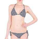 Dark Grey Snake Classic Bikini Set