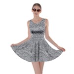 Dark Grey Snake Skater Dress