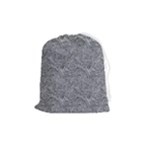 Dark Grey Snake Drawstring Pouch (Medium)