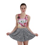 Dark Grey Snake Mini Skirt
