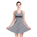 Dark Grey Snake Reversible Skater Dress
