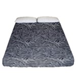 Dark Grey Snake Fitted Sheet (Queen Size)