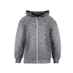 Dark Grey Snake Kids  Zipper Hoodie