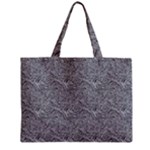 Dark Grey Snake Zipper Mini Tote Bag
