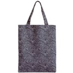 Dark Grey Snake Zipper Classic Tote Bag