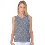 Dark Grey Snake Women s Basketball Tank Top
