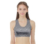 Dark Grey Snake Sports Bra with Border