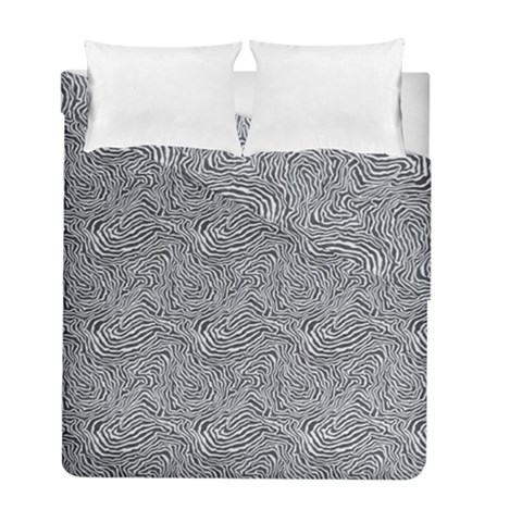 Dark Grey Snake Duvet Cover Double Side (Full/ Double Size) from ArtsNow.com