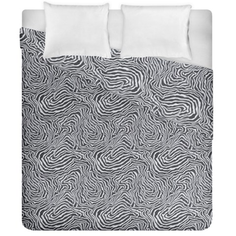 Dark Grey Snake Duvet Cover Double Side (California King Size) from ArtsNow.com