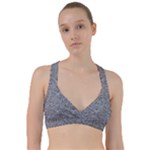 Dark Grey Snake Sweetheart Sports Bra