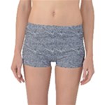 Dark Grey Snake Reversible Boyleg Bikini Bottoms