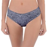 Dark Grey Snake Reversible Classic Bikini Bottoms