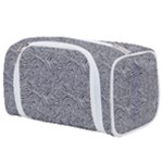 Dark Grey Snake Toiletries Pouch