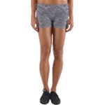 Dark Grey Snake Yoga Shorts