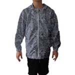 Dark Grey Snake Kids  Hooded Windbreaker