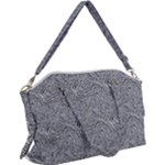 Dark Grey Snake Canvas Crossbody Bag