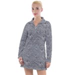 Dark Grey Snake Women s Long Sleeve Casual Dress