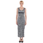 Dark Grey Snake Fitted Maxi Dress