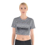 Dark Grey Snake Cotton Crop Top