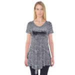 Dark Grey Snake Short Sleeve Tunic 