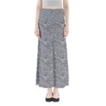 Dark Grey Snake Full Length Maxi Skirt