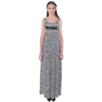 Dark Grey Snake Empire Waist Maxi Dress