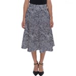 Dark Grey Snake Perfect Length Midi Skirt