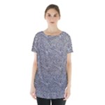 Dark Grey Snake Skirt Hem Sports Top