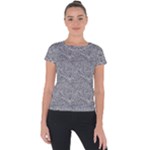 Dark Grey Snake Short Sleeve Sports Top 