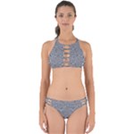 Dark Grey Snake Perfectly Cut Out Bikini Set