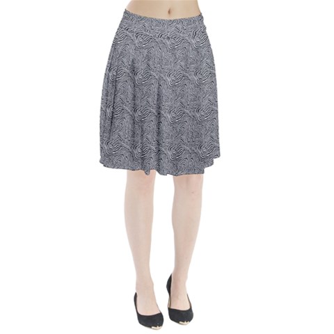 Dark Grey Snake Pleated Skirt from ArtsNow.com