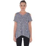 Dark Grey Snake Cut Out Side Drop T-Shirt