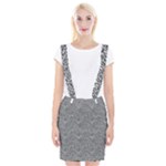Dark Grey Snake Braces Suspender Skirt
