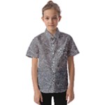 Dark Grey Snake Kids  Short Sleeve Shirt