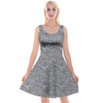 Dark Grey Snake Reversible Velvet Sleeveless Dress