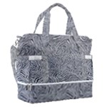 Dark Grey Snake Sports Shoulder Bag with Shoes Compartment