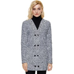 Button Up Hooded Coat  