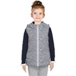Dark Grey Snake Kids  Hooded Puffer Vest