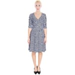 Dark Grey Snake Wrap Up Cocktail Dress