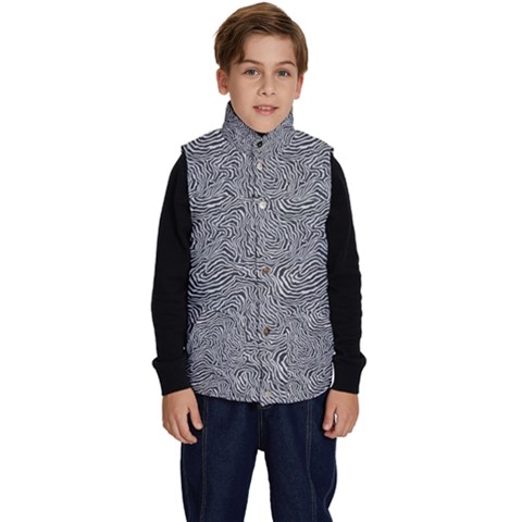 Dark Grey Snake Kid s Button Up Puffer Vest from ArtsNow.com