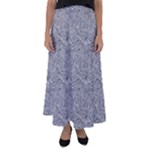 Dark Grey Snake Flared Maxi Skirt