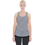 Dark Grey Snake Piece Up Tank Top
